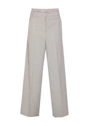 LIU JO striped trousers - Grey