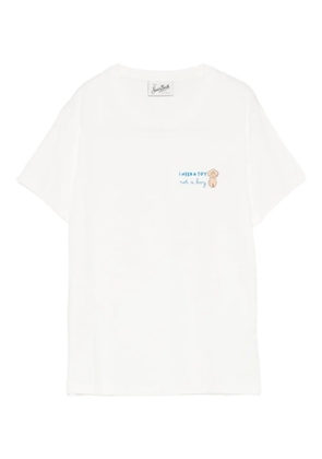 MC2 Saint Barth Emilie W embroidered-detail T-shirt - White