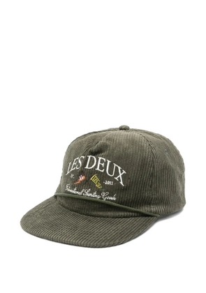 Les Deux corduroy logo-embroidered baseball cap - Green