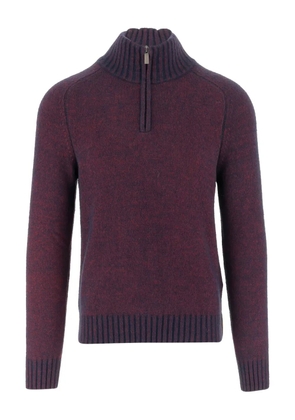 K-Way high-neck half-zip sweater - Red