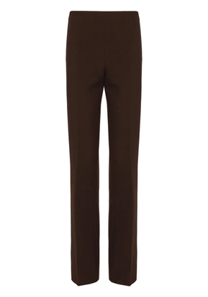Ferragamo pleat-detail straight-leg trousers - Brown