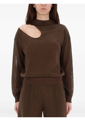 Circus Hotel cut-out top - Brown