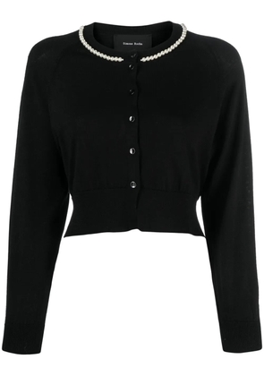 Simone Rocha pearl-embellished cardigan - Black