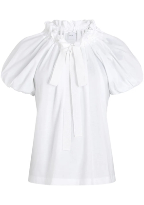Patou drawstring organic cotton T-shirt - White