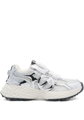 No Name metallic-finish sneakers - Silver