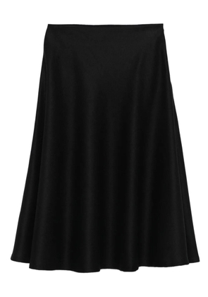 Tagliatore flared A-line midi skirt - Black