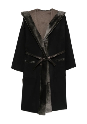 Marester fur-trim coat - Brown