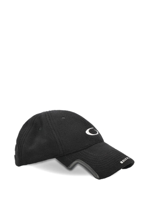 Balenciaga fleece baseball cap - Black