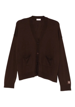 LIU JO patch-pockets cardigan - Brown