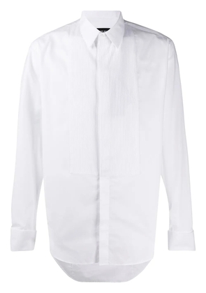 Giorgio Armani pleated-bib formal shirt - White