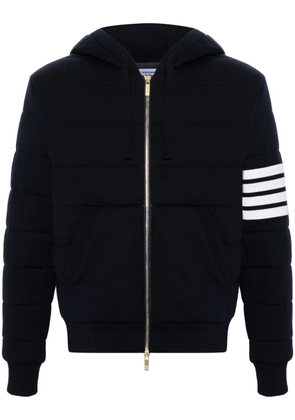 Thom Browne 4-Bar stripe hooded jacket - Blue