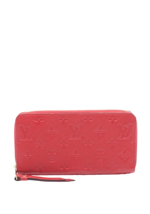 Louis Vuitton Pre-Owned 2019 Monogram Empreinte Zippy Wallet long wallets - Red