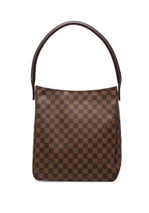 Louis Vuitton Pre-Owned 2002 Damier Ebene Looping GM tote bag - Brown