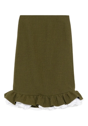 SHUSHU/TONG wool skirt - Green