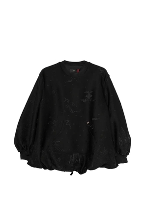 HUI MILANO embellished sweatshirt - Black