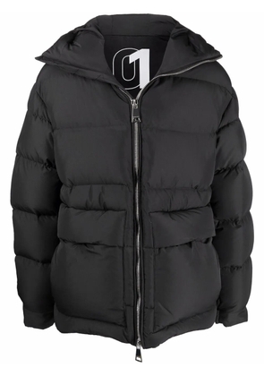 Khrisjoy feather down rear-logo parka - Black
