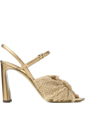 Jimmy Choo 95mm Annika sandals - Gold