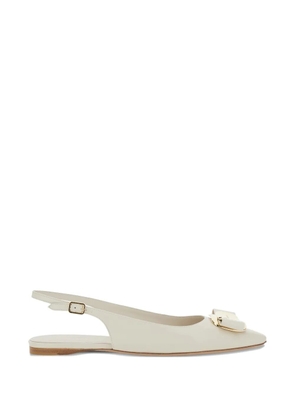 Ferragamo Zelmi buckle lamb ballet flats - Neutrals