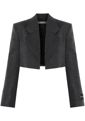 Alexander Wang cropped wool blazer - Grey