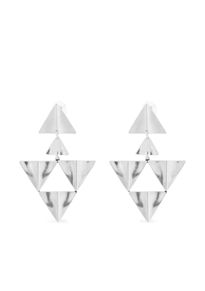ISABEL MARANT triangle-geometric earrings - Silver