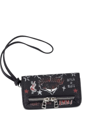 Zadig&Voltaire logo-plaque zip-around wallet - Black