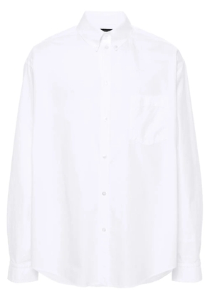 Balenciaga button-down collar cotton shirt - White