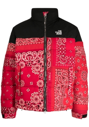 Readymade bandana-print padded down jacket - Red