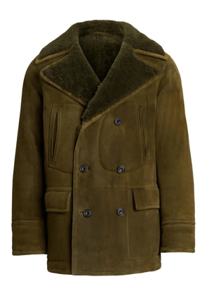 Ralph Lauren Purple Label shearling-lined double-breasted coat - Green