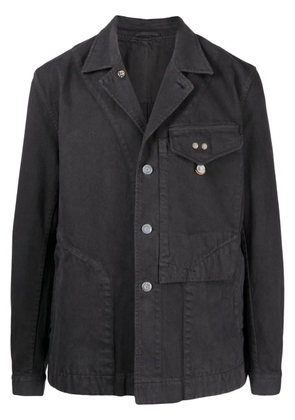 OBJECTS IV LIFE chest-pocket shirt jacket - Black