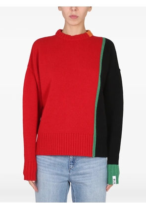 RIGHT FOR colour-block sweater - Red