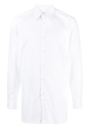 Dunhill long-sleeves cotton shirt - White