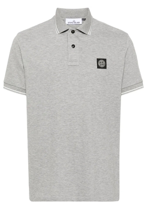 Stone Island piqué cotton polo shirt - Grey