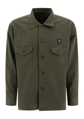 SOUTH2 WEST8 patch-pocket button-up shirt - Green