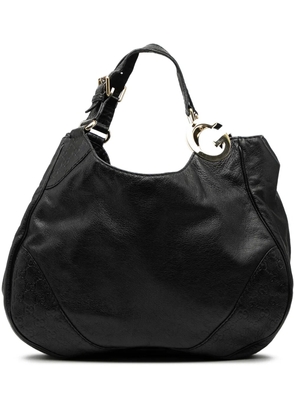 Gucci Pre-Owned 2000-2015 Large Guccissima Trimmed Leather Charlotte tote bag - Black