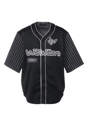 Louis Vuitton Pre-Owned logo-print baseball shirt - Black
