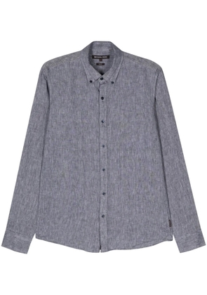 Michael Kors slub-texture linen shirt - Grey