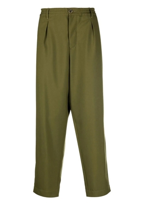 Marni cropped elasticated trousers - Green
