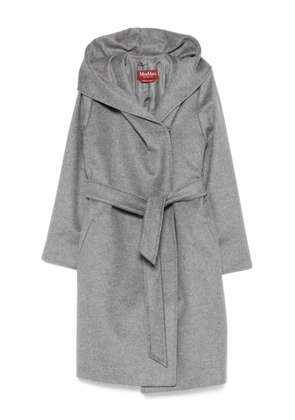 Max Mara hooded belted coat - Grey