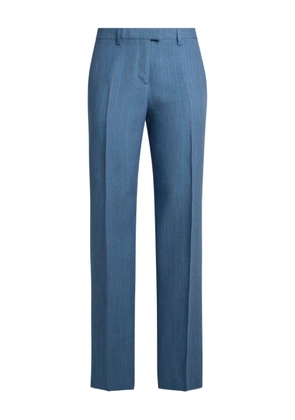 ETRO striped straight-leg trousers - Blue