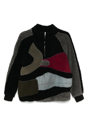 Stain Shade patchwork sweatshirt - Black