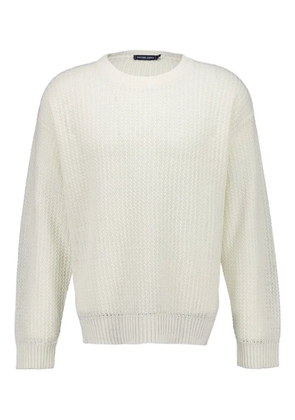 Frescobol Carioca Jardim linen crew-neck sweater - White