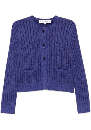 JW Anderson cropped buttoned cardigan - Purple