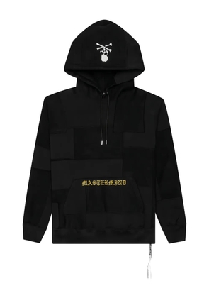 Mastermind Japan skull-patch panelled hoodie - Black