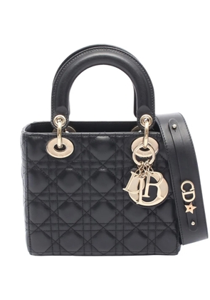 Christian Dior Pre-Owned 2021 Small Lambskin Cannage Lady Dior handbag - Black