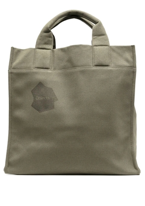 OBJECTS IV LIFE logo-print canvas tote bag - Green
