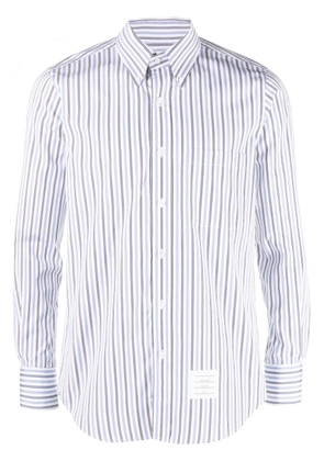 Thom Browne striped poplin shirt - White