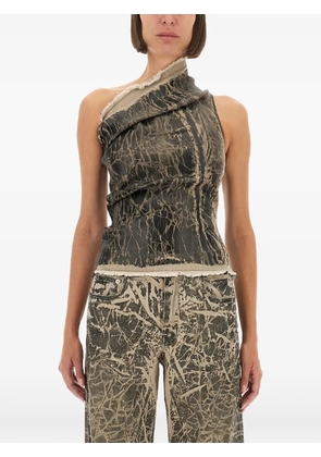 Rick Owens DRKSHDW Athena one-shoulder top - Black