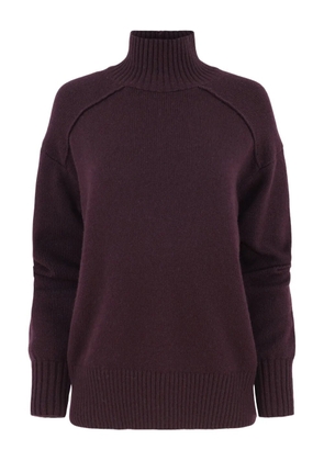 A.L.C. high-neck ribbed sweater - Purple