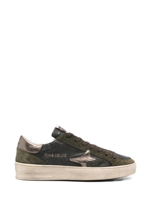 Ama Brand lace-up star-detail sneakers - Green