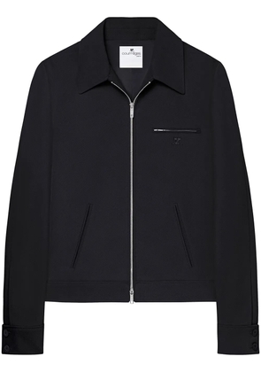 Courrèges twill-weave shirt jacket - Black